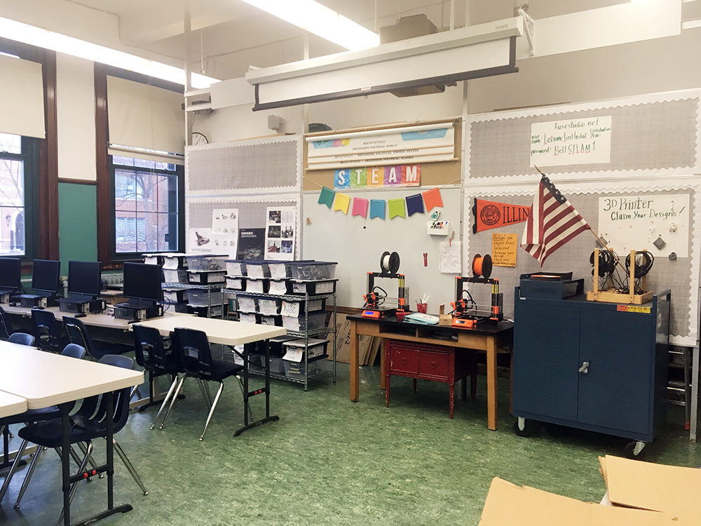 Image of 3D printers in FUSE studio